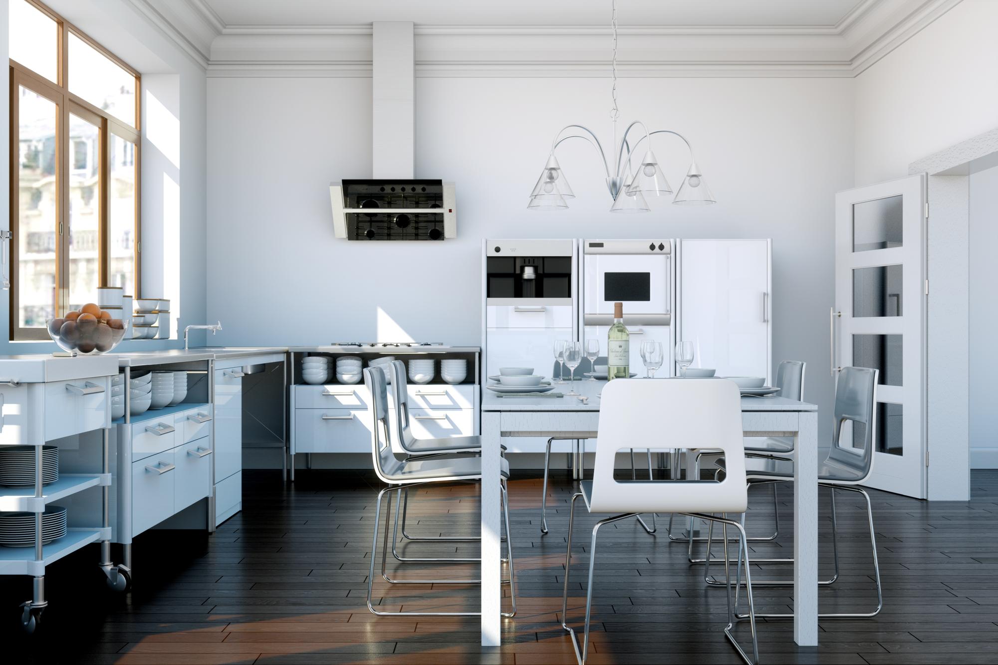 Interno del laboratorio di cucina
